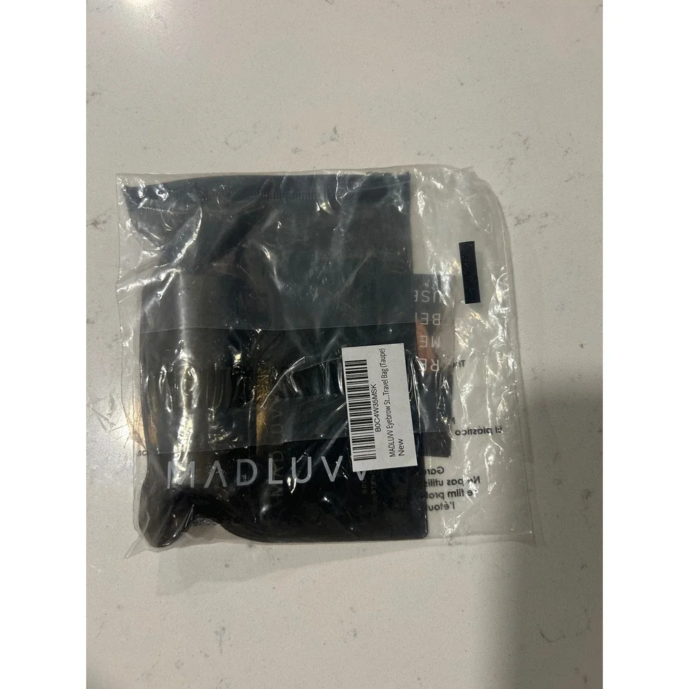 MADLUVV Eyebrow Stamp Travel Bag Taupe‎ B0C4W35MSK Nee